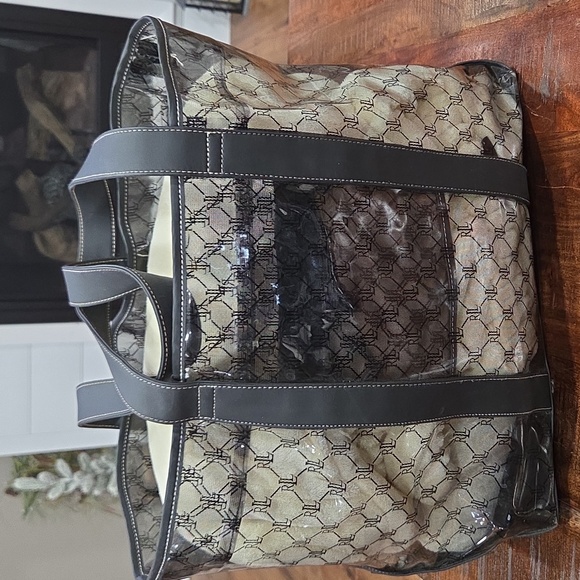 Lauren Ralph Lauren Black and Clear Tote Bag - Picture 3 of 11